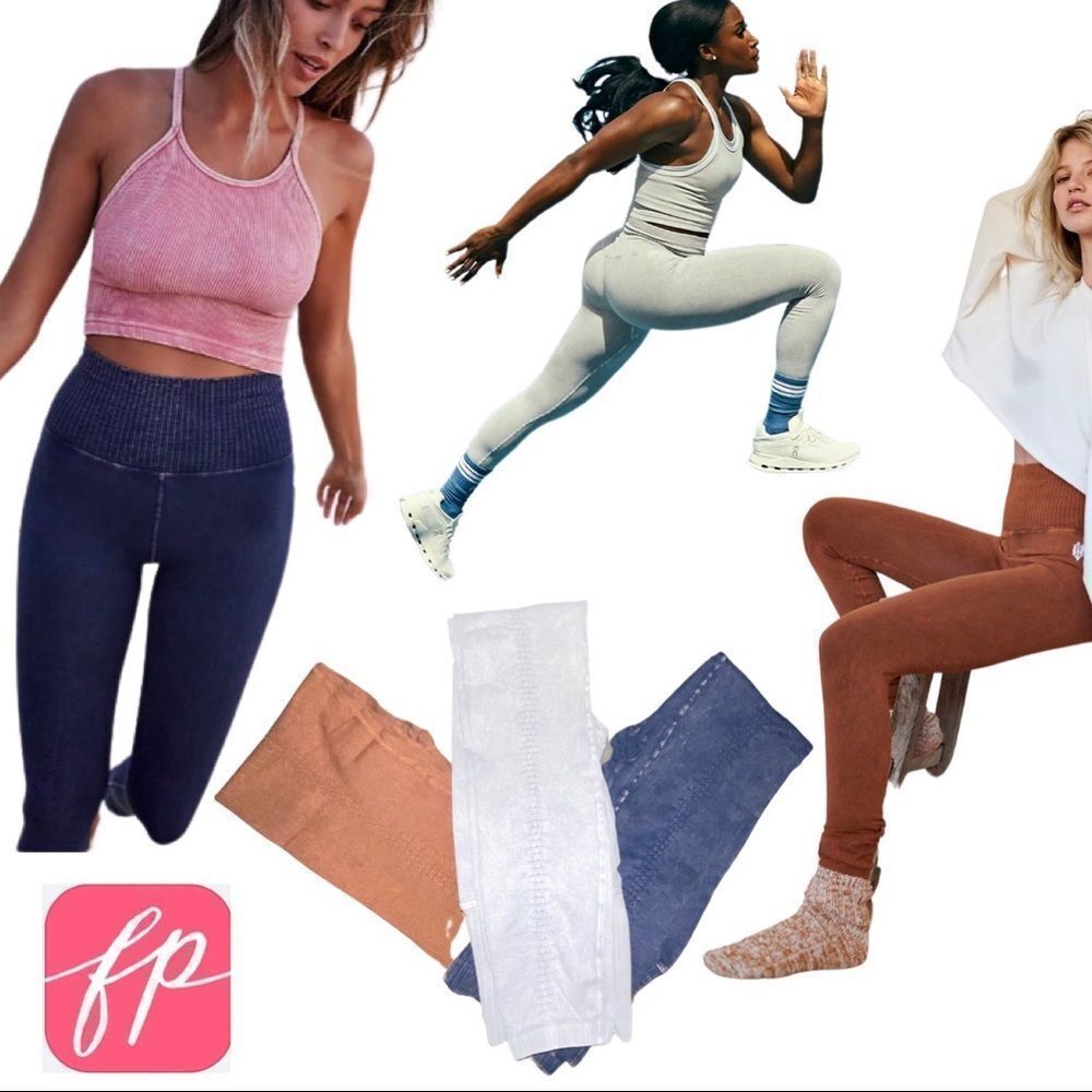 ONE LEFT! Free People 7/8 Length Good Karma Leggings